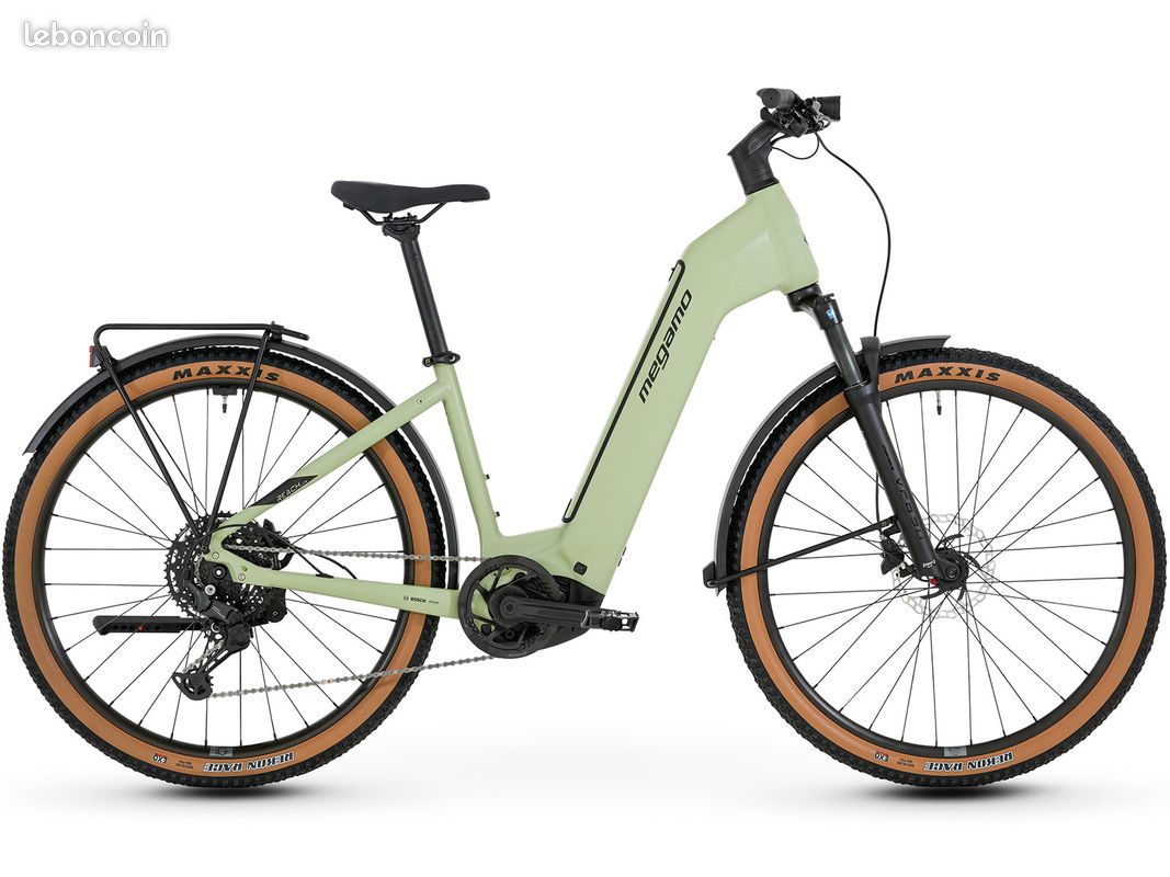 VTC électrique aluminium Megamo Reach Low 10 Equipped mint - 10v Cues 600wh 29" 2026 Couleur - Vert (image 1)