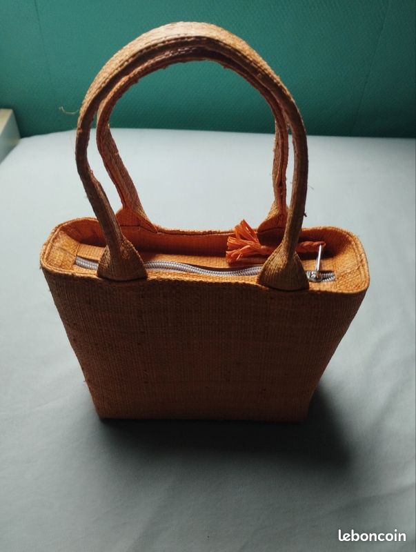 “Sac à main bohème en raphia – style été / plage (image 2)