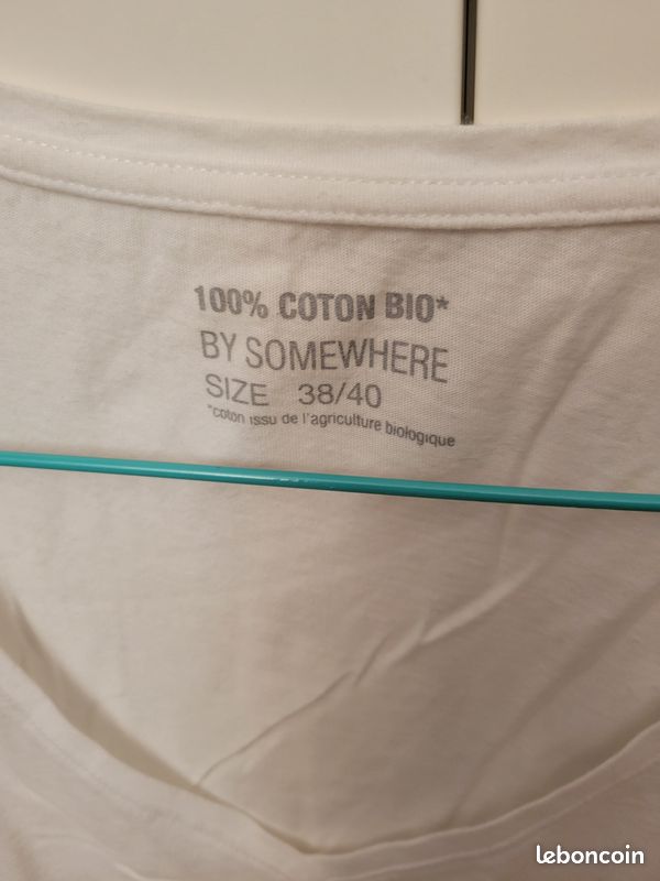 T-shirt Somewhere En Coton Rose - Taille 38/40 - Occasion En Très Bon état - Basique Confortable Femme