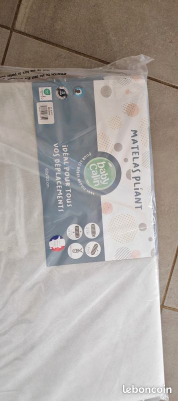 Matelas pliant 60x120 NEUF (image 2)