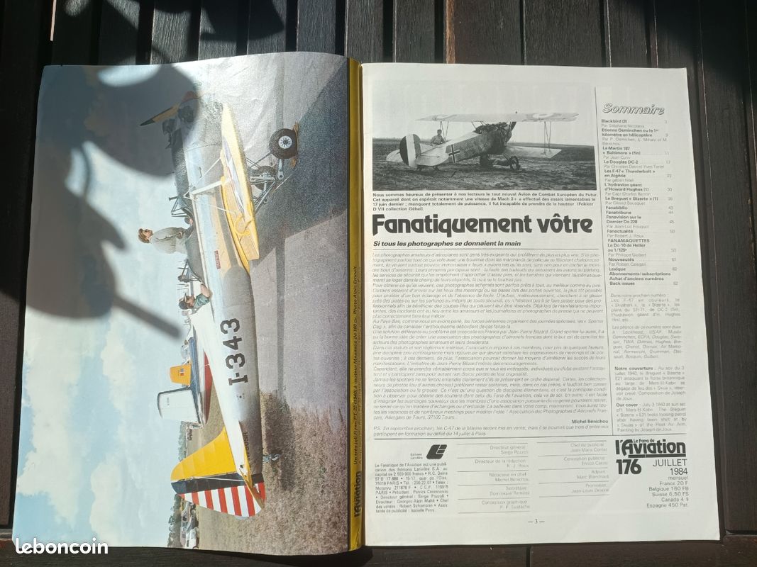 Fana de l aviation 176 - juillet 1984 (image 2)