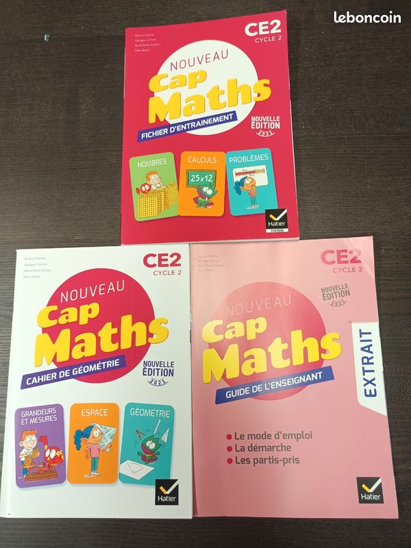 Lot de livres de mathématiques ce2 - nouveau cap maths (neuf) (image 1)