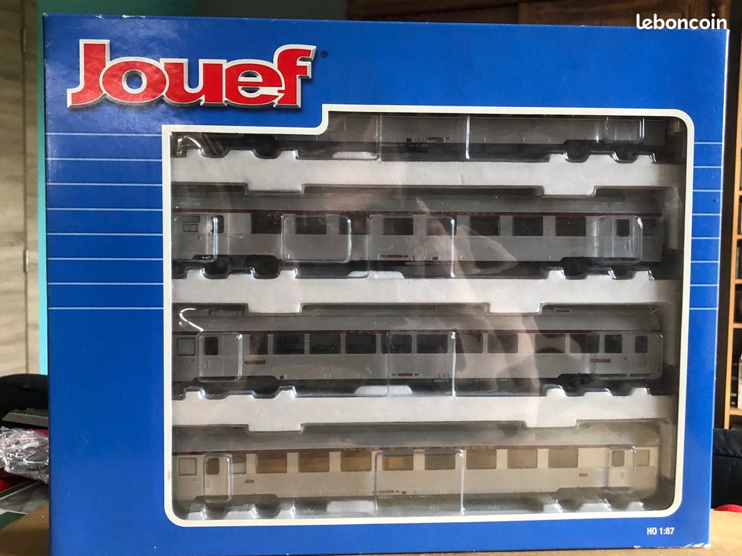 Jouef hj4007 sncf coffret 4 voiture tee inox cisalpin ho (image 3)