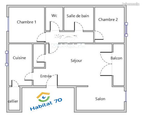 Appartement 4 pièces 76 m² · à Lure · 76 m² · 533 €