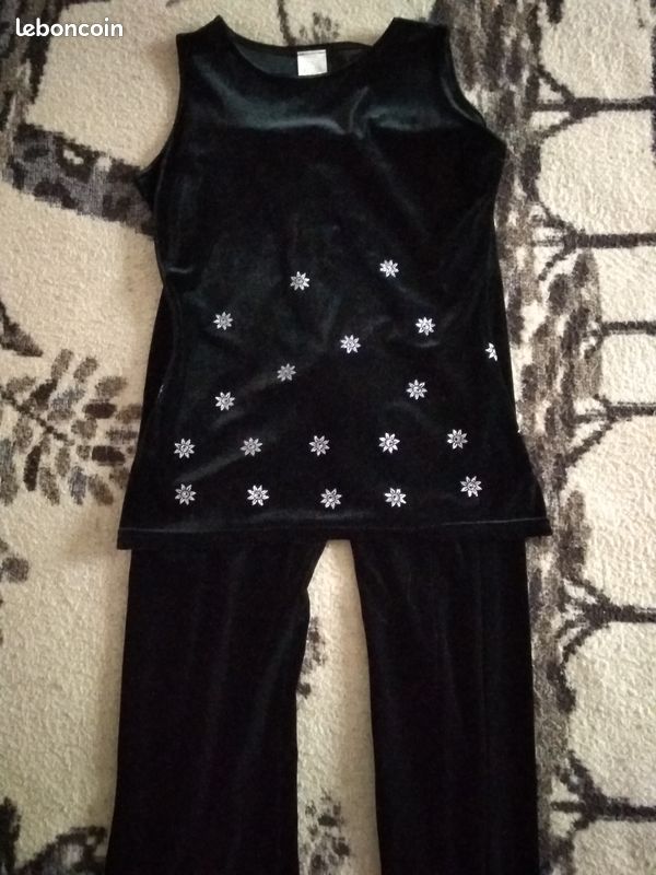 Ensemble velours noir (image 1)