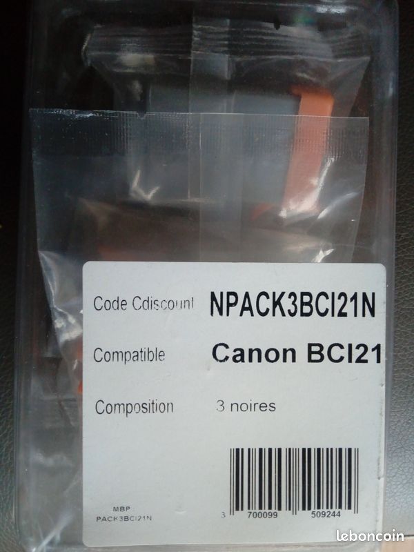 CANON BCI21 Encre noire lot 5 pièces (image 1)