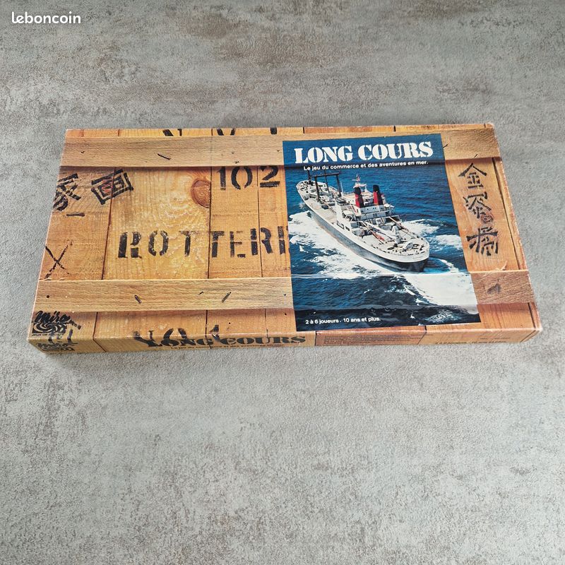 Jeu De Société Vintage 'Long Cours' Miro (1977) - Jeu De Cartes Et D'aventure Maritime, 2+ Joueurs, Occasion