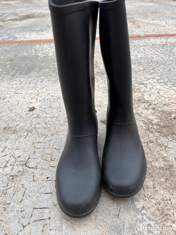 Bottes noir caoutchouc, équitation ou pas 31 (image 1)