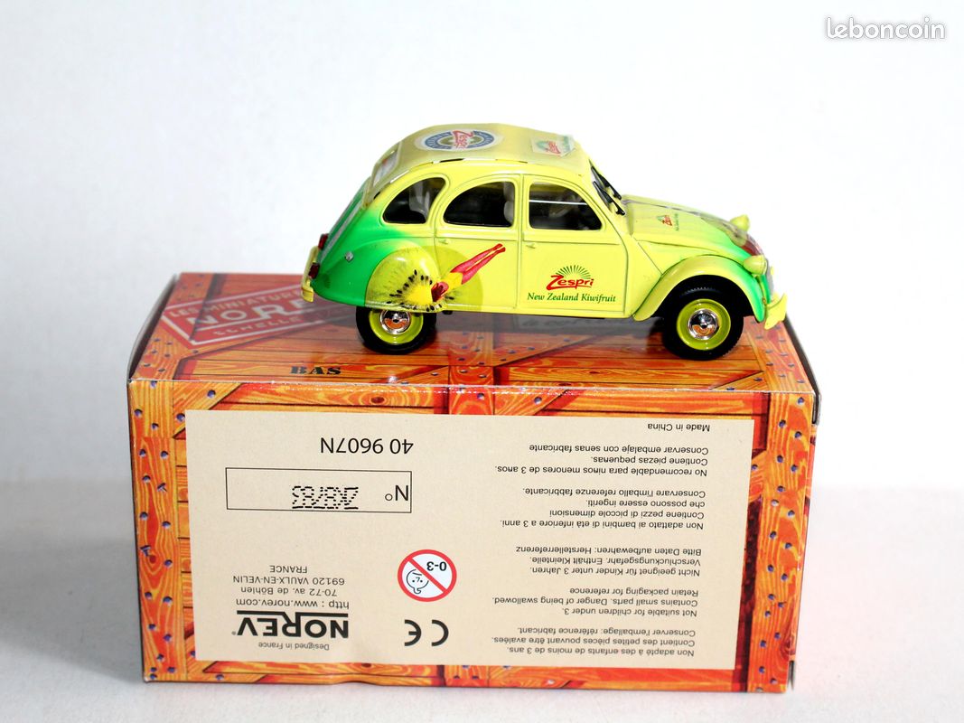 Norev Citroën 2CV6 Orange – 1/43 – Miniature Collection Avec Boîtier