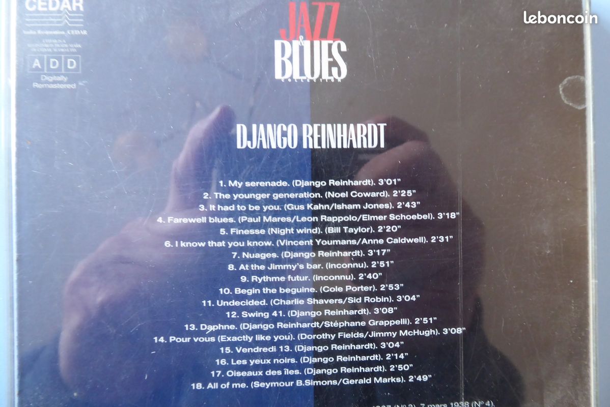 Cd : django reinhardt " jazz / blues ( cd624 ) 38 (image 3)