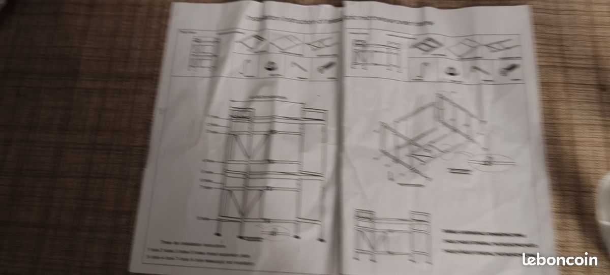 Étagère micro ondes télescopique métal blanc (image 2)