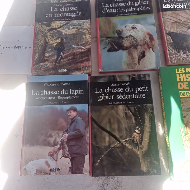 Lot de 6 livres sur la chasse (image 1)