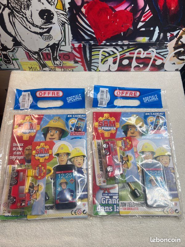 Lot de 2 packs Sam le Pompier – neufs sous blister (image 1)