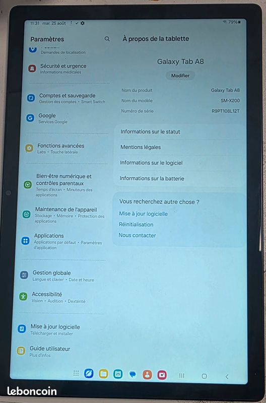Tablette Samsung Galaxy Tab A8 (image 3)