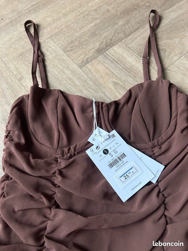 Robe marron Bershka (image 2)