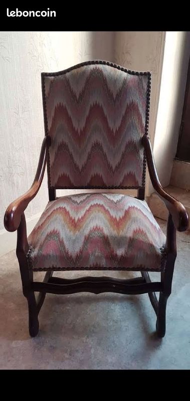 Fauteuil ancien chêne massif (image 2)