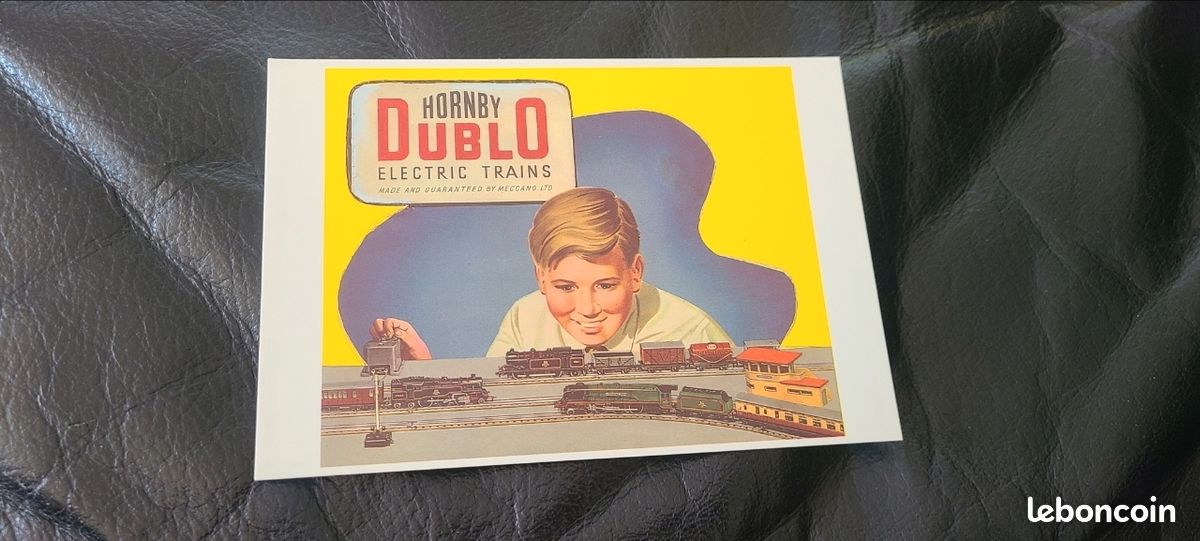 Affichette De Magasin Vintage Hornby Dublo - Publicité Ancienne - Collection
