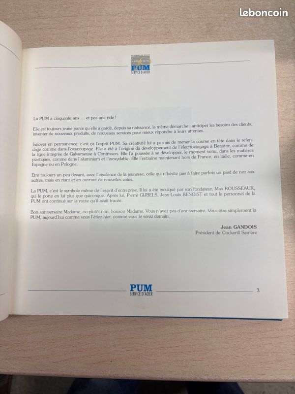 Livre historique PUM SERVICE D’ACIER (image 4)