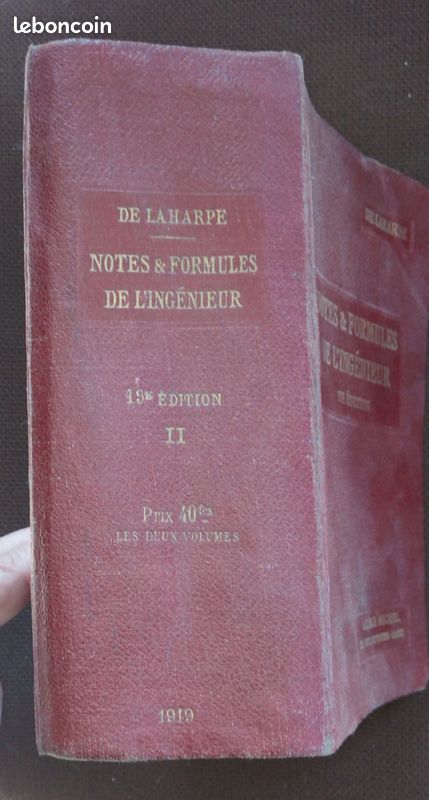 Notes & formules de l'ingénieur Tome II DELAHARPE (image 3)