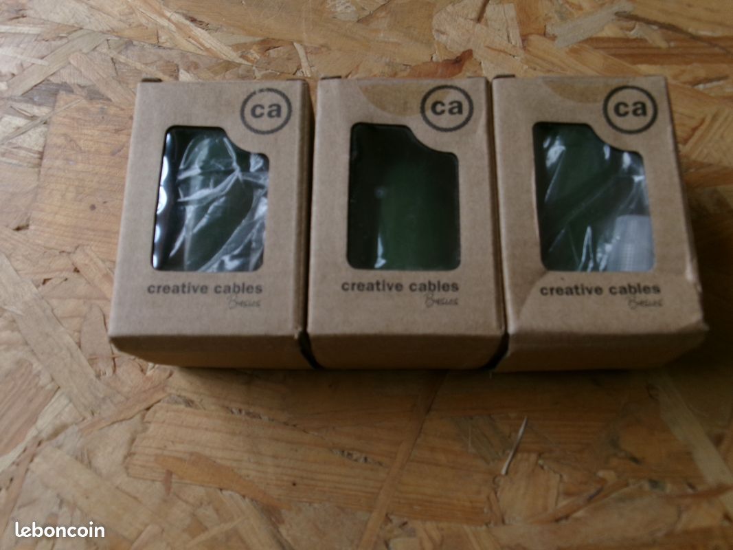 Kit douille E27 en porcelaine - Vert (image 1)