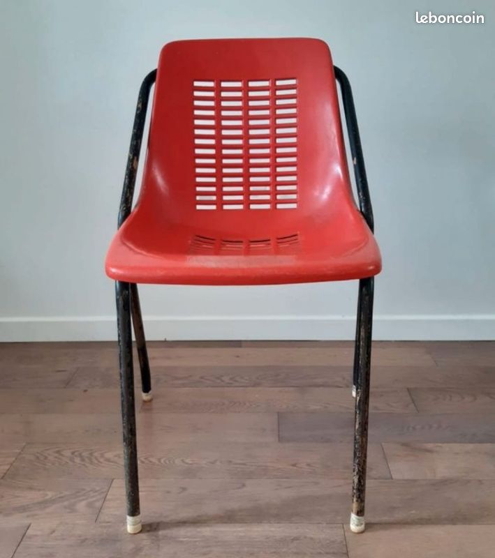 🪑 Vintage : Chaise 1970 (3 Disponible) (image 6)