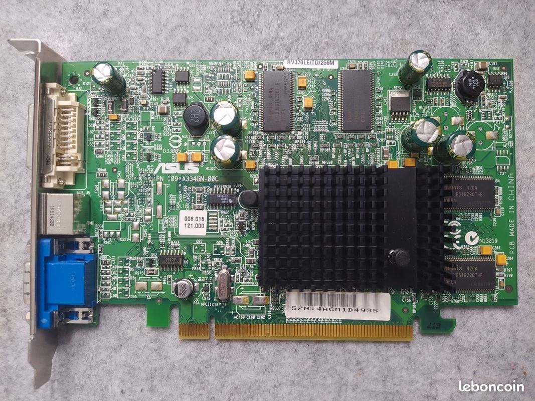 Carte Graphique ASUS ATI Radeon X300 256MB - Accessoires informatique