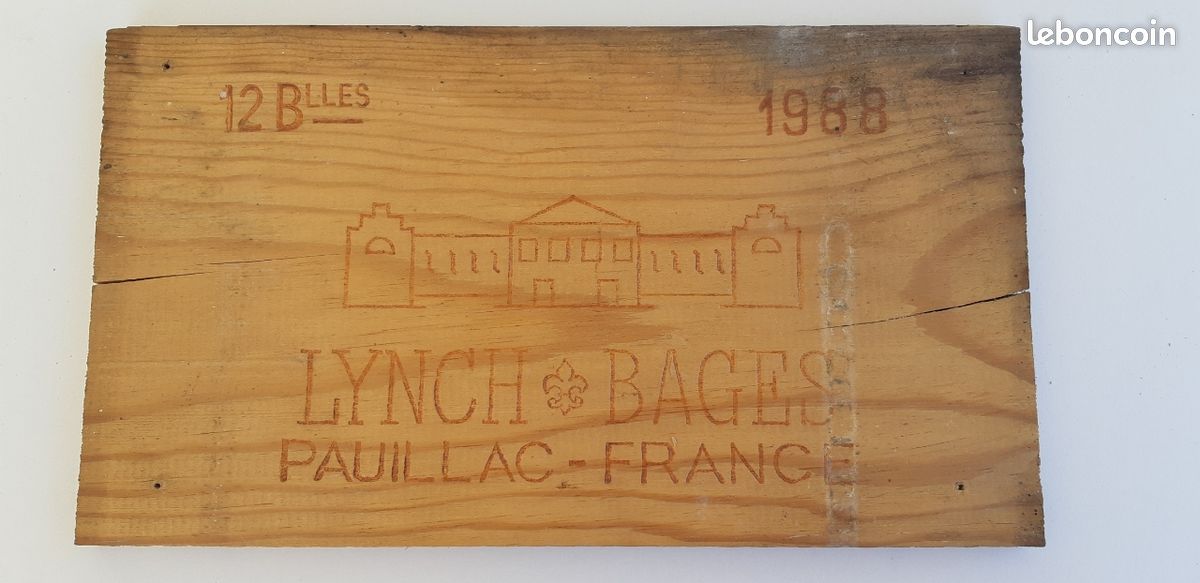 Lot De 12 Estampes En Bois - Façades De Caisse à Vin - Décoration Vintage Beige