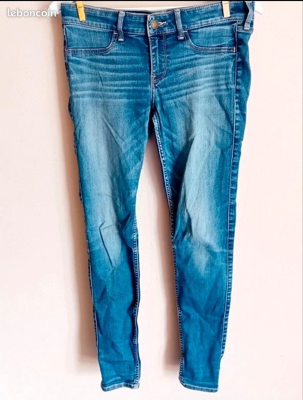 Jean slim bleu de marque Hollister taille W27 L29 (image 1)