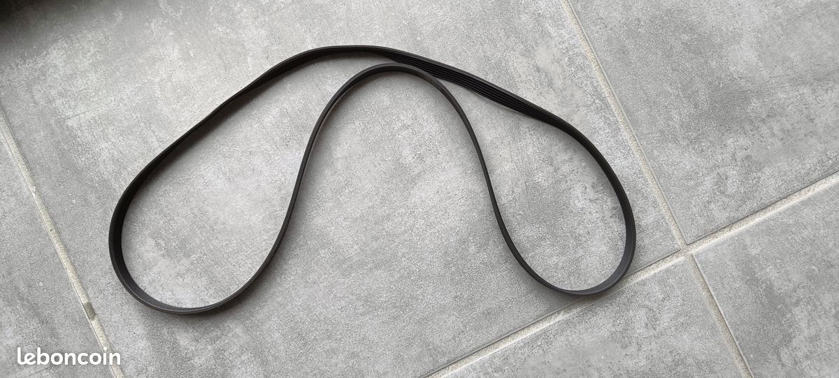 Courroie De Tambour Lave-linge 6PJE1201 - Compatible Hotpoint, Ariston - Longueur 1201 Mm, Largeur 14 Mm, Caoutchouc