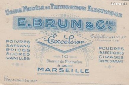 Carte de visite brun et cie trituration electrique (image 1)