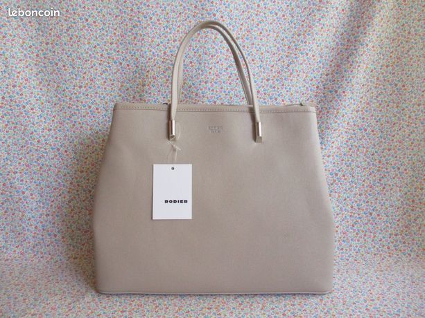 Sac Rodier Imitation Cuir Beige Taupe - Occasion En Très Bon état - Style élégant