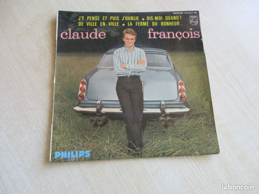 Disque vinyl 45 tours claude françois (image 1)