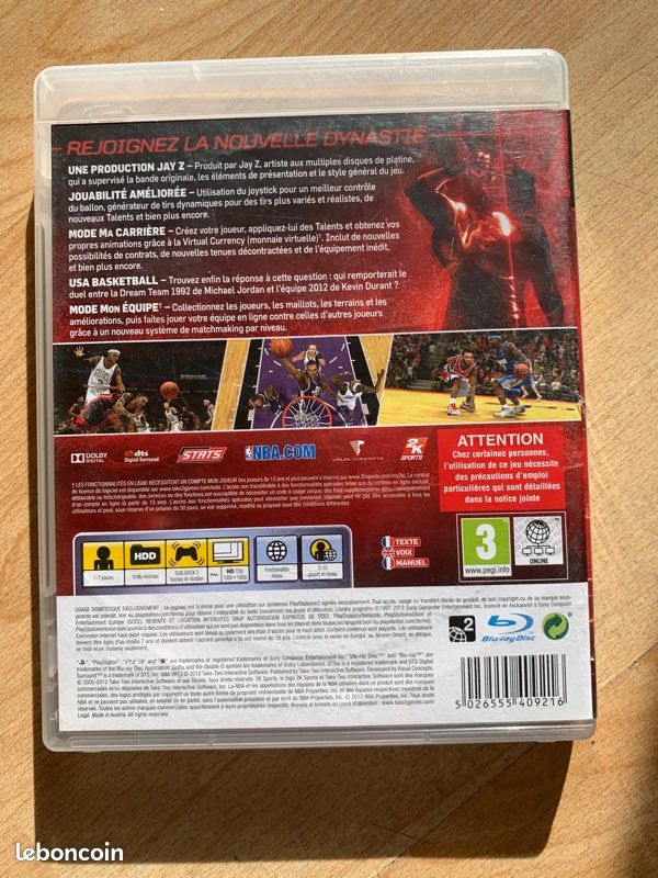 Jeu cartouche PS3 « NBA 2K13» (image 2)