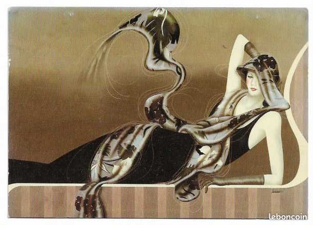 Illustrateur FERRARO, Elégance, Pegasus : lot de 5 cartes postales (peintures, dessins, tableaux) (image 1)