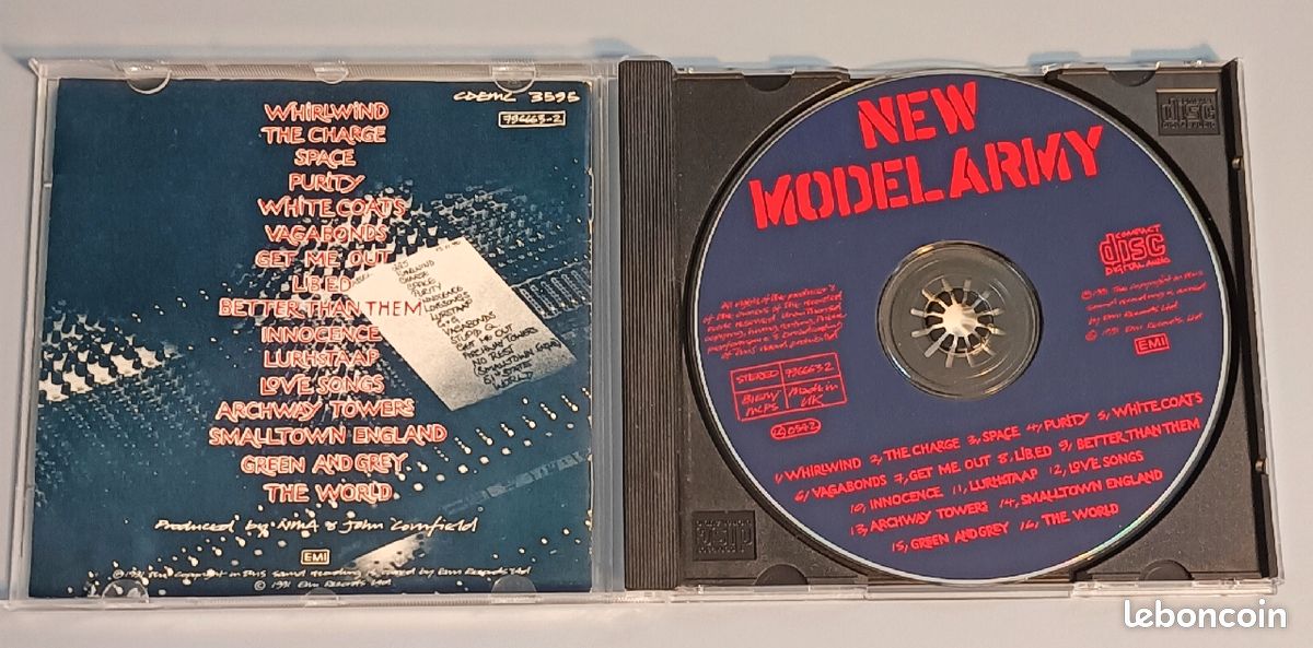 CD "Raw melody men" de New model army (image 3)