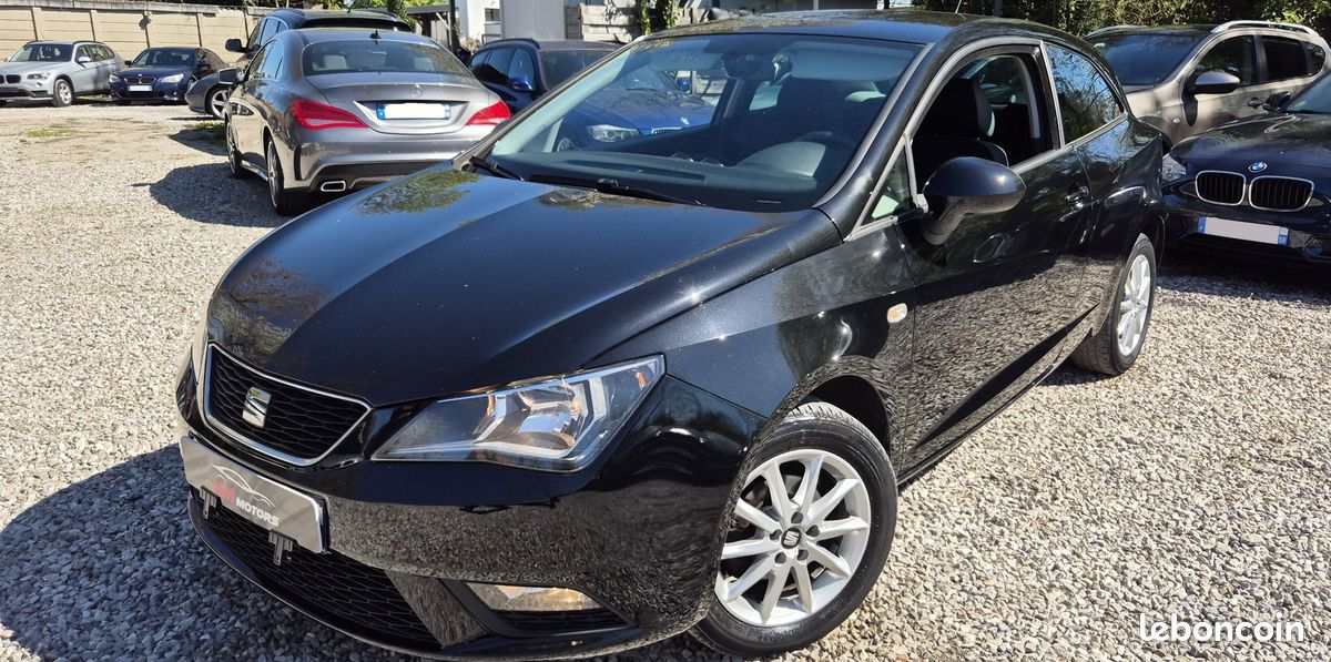 Tres belle seat ibiza 1.0 mpi 75 ch essence 2017 114 000 km 3 portes gps radar bluetooth 1er proprietaire entretien complet seat 7 990 (image 2)