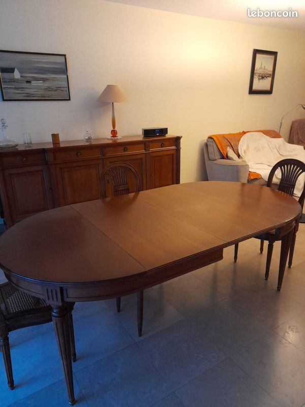 Table Salle à manger merisier massif (image 4)