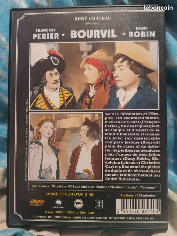 Dvd Cadet Rousselle avec François Perier Bourvil Daby Robin (image 2)