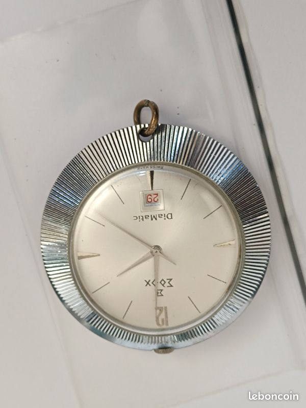 Edox diamatic (pocket watch) Montres Bijoux
