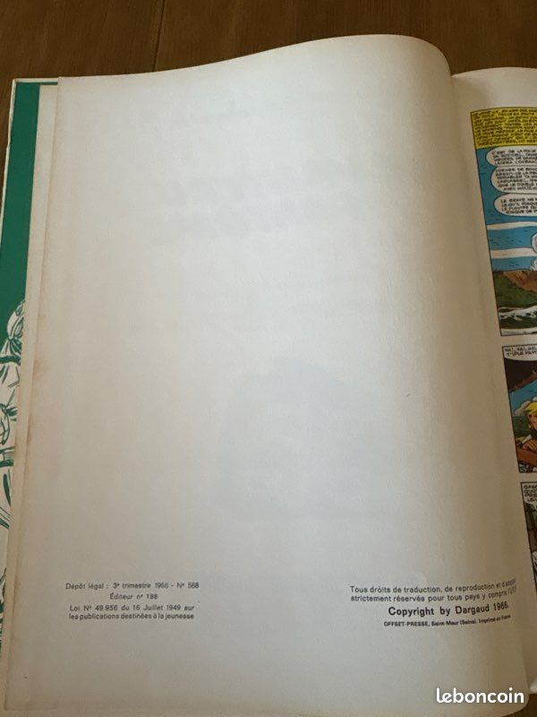 Le vaisseau fantôme- Barbe- Rouge EO 1966 (image 3)