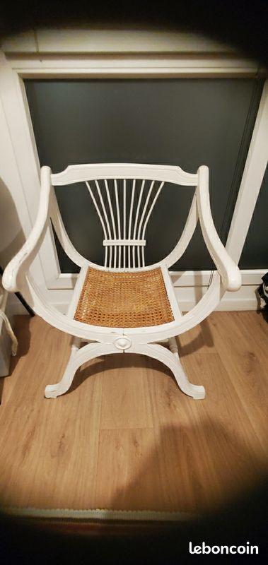 Fauteuil dagobert blanc (image 3)