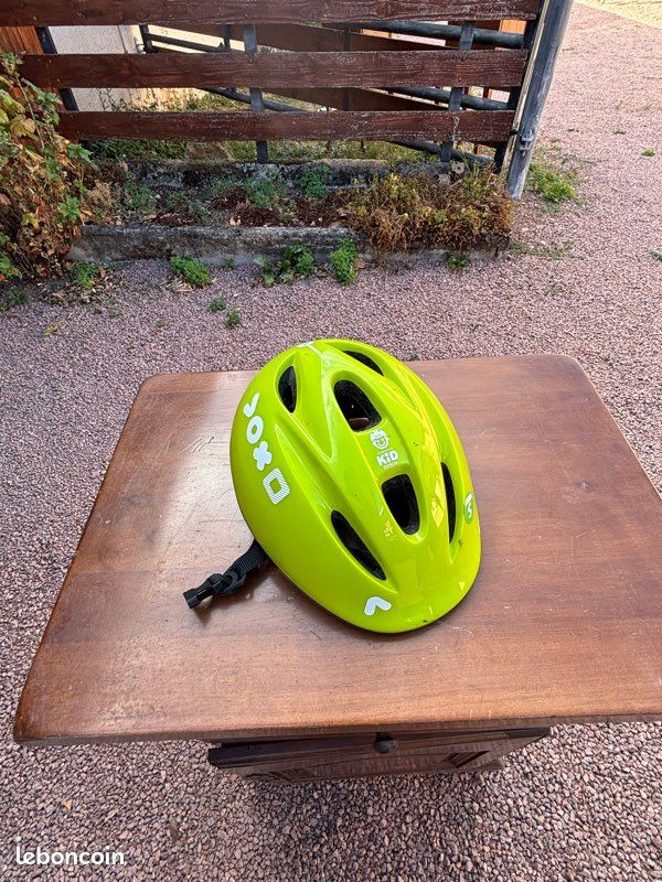 Casque vélo enfant B’TWIN KH300 vert – 47-53 cm (image 2)
