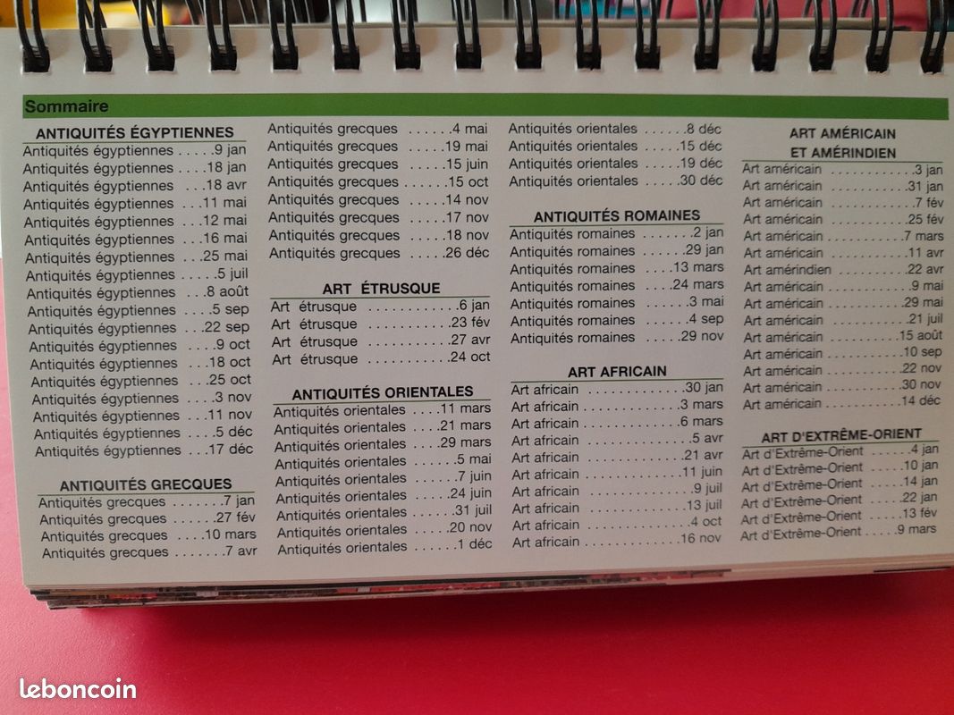 L'art du monde - Calendrier perpétuel (image 4)