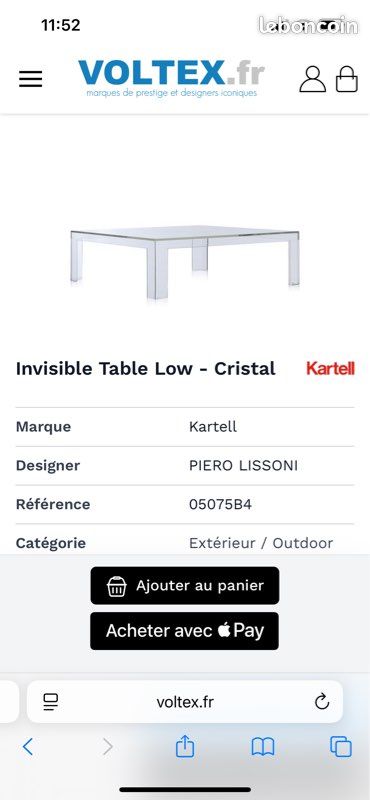 Table basse Kartell (image 3)