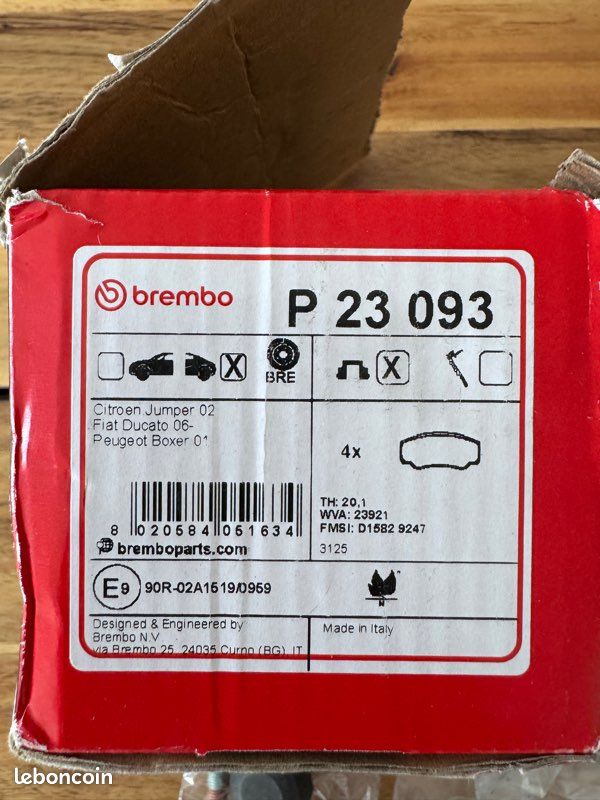 Plaquettes De Frein Avant QUARO QP3600C – Céramique – Pour JUMPER II, DUCATO, BOXER