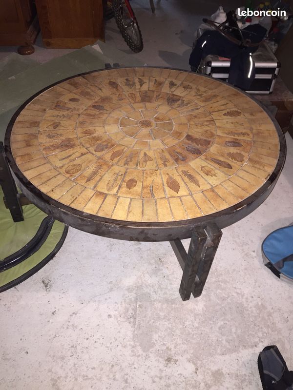 Table basse vintage signée (image 1)