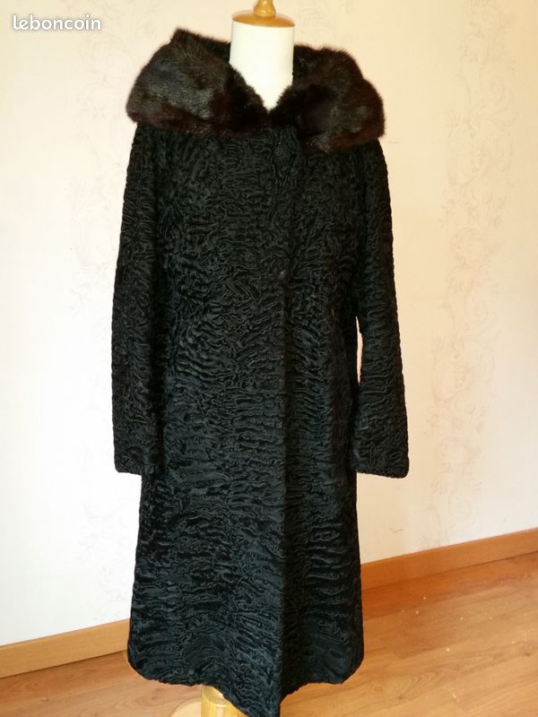 Manteau vintage en astrakhan (image 1)