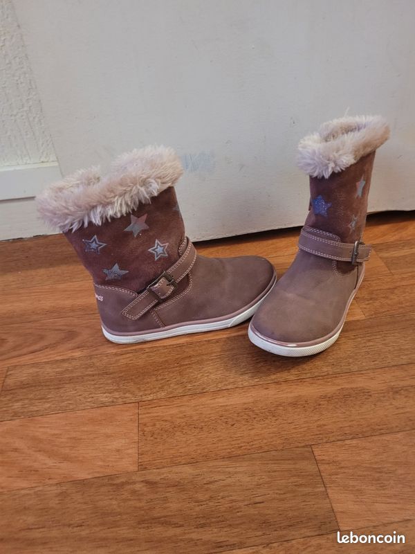 Bottes fille en cuir (image 1)