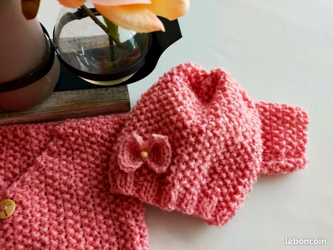 Ensemble layette fille vieux rose (image 3)