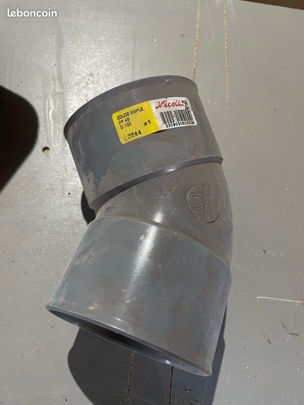 Raccord pvc 45deg diam 100 (image 1)